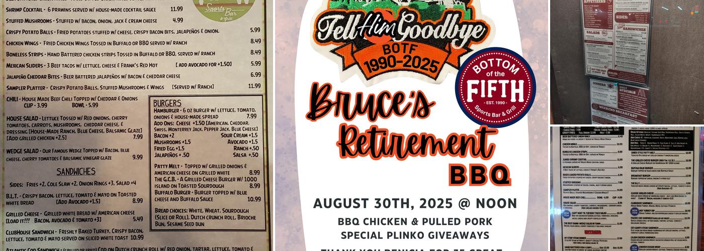 Bottom of the Fifth Menu