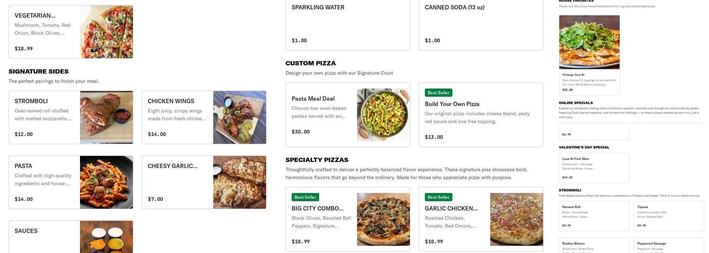 Red Apple Pizza Menu