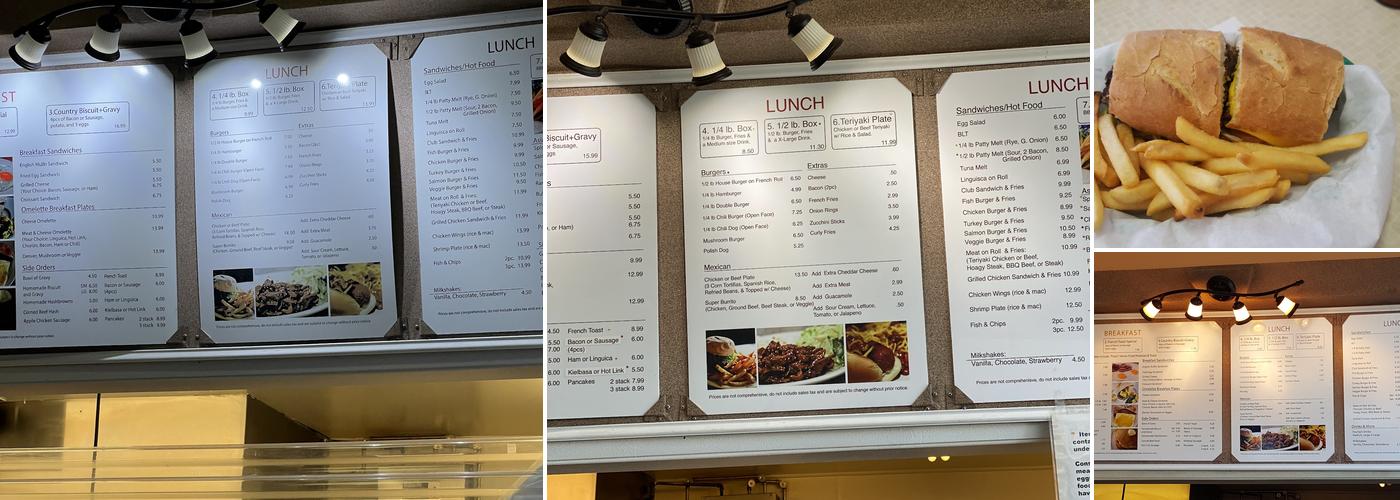 Burger Road Menu