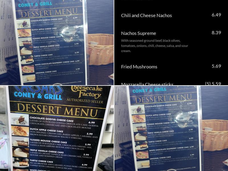 Caesar's Coney & Grill Menu
