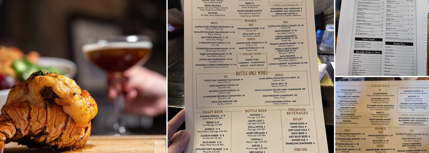 Mint 29 Menu