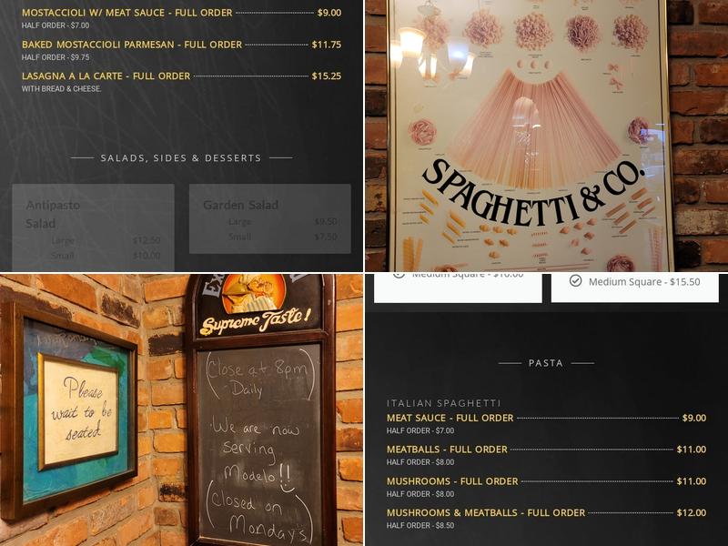 Deluca's Restaurant Menu