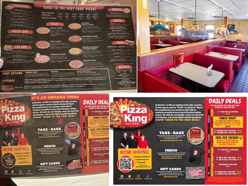 Pizza King Menu