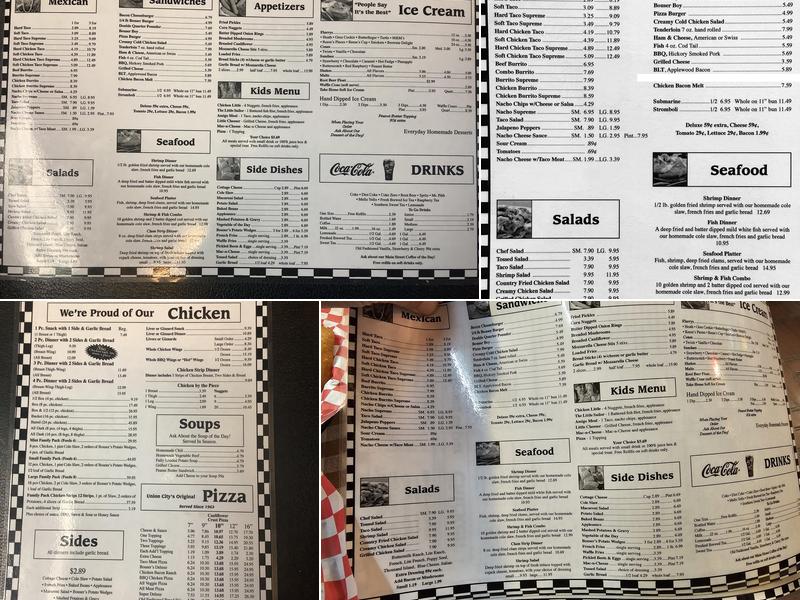 Bouser's Barn Restaurant & Catering Menu