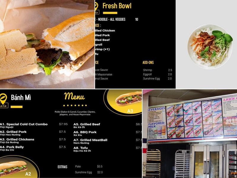 La Ca Bakery & Cafe Menu