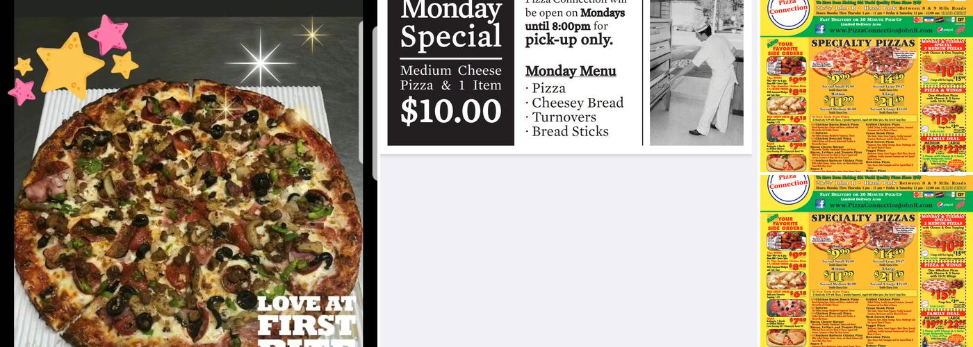 Pizza Connection Menu