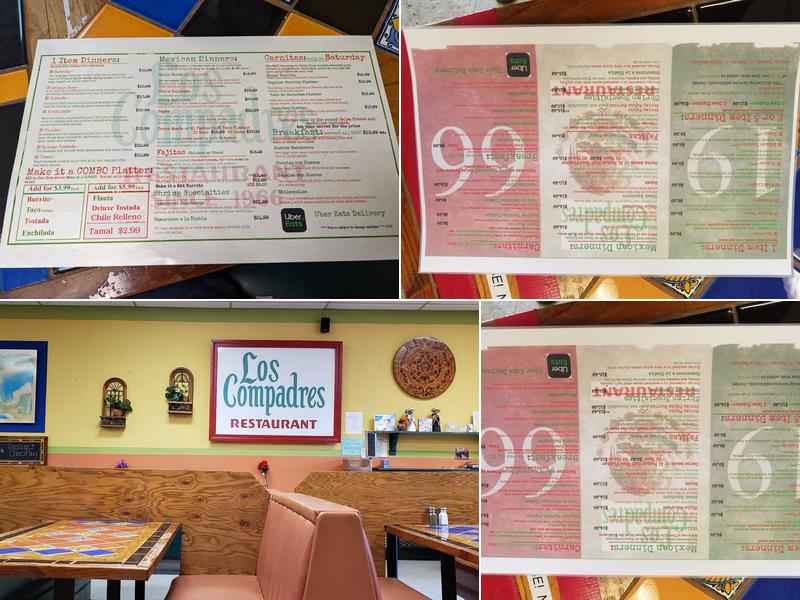 Los Compadres Menu