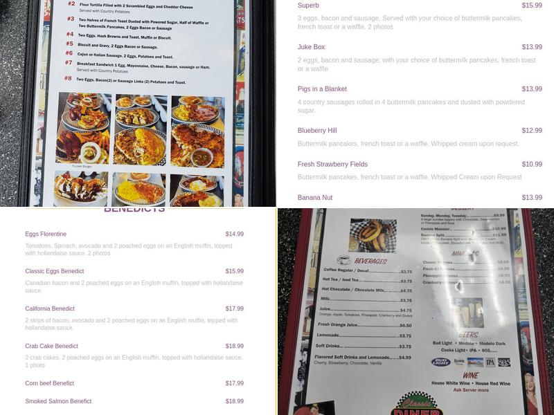 Classic Diner Menu