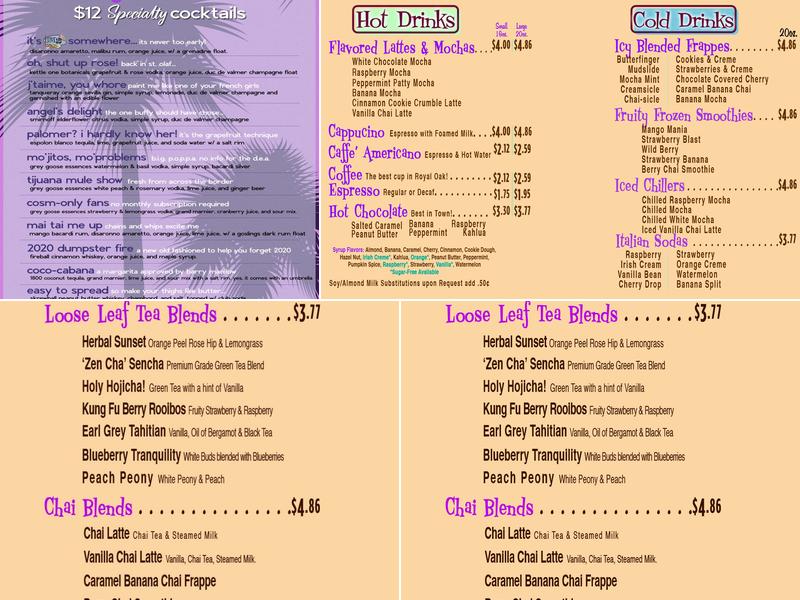 Five15 Menu