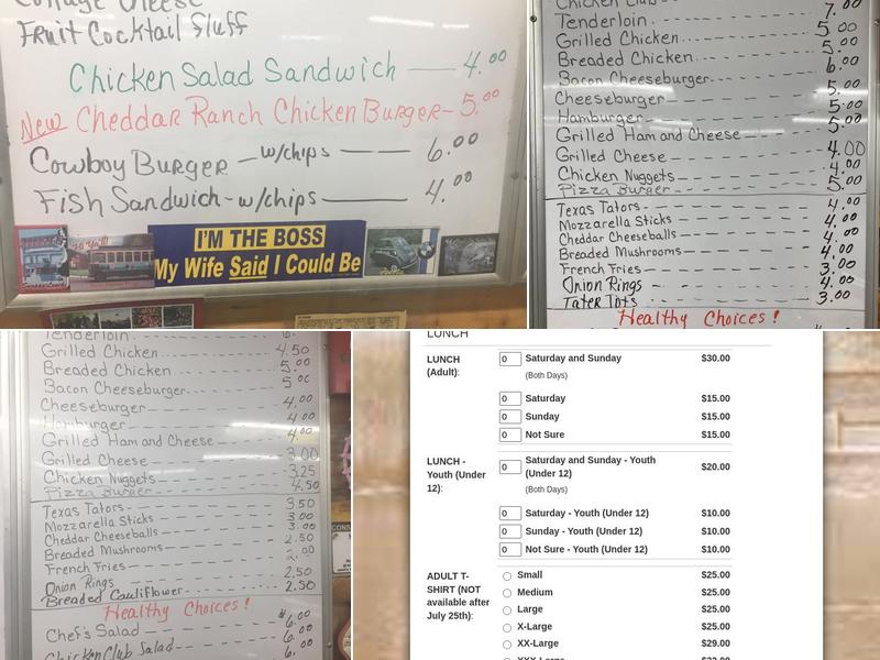 Lunch Box Cafe Menu