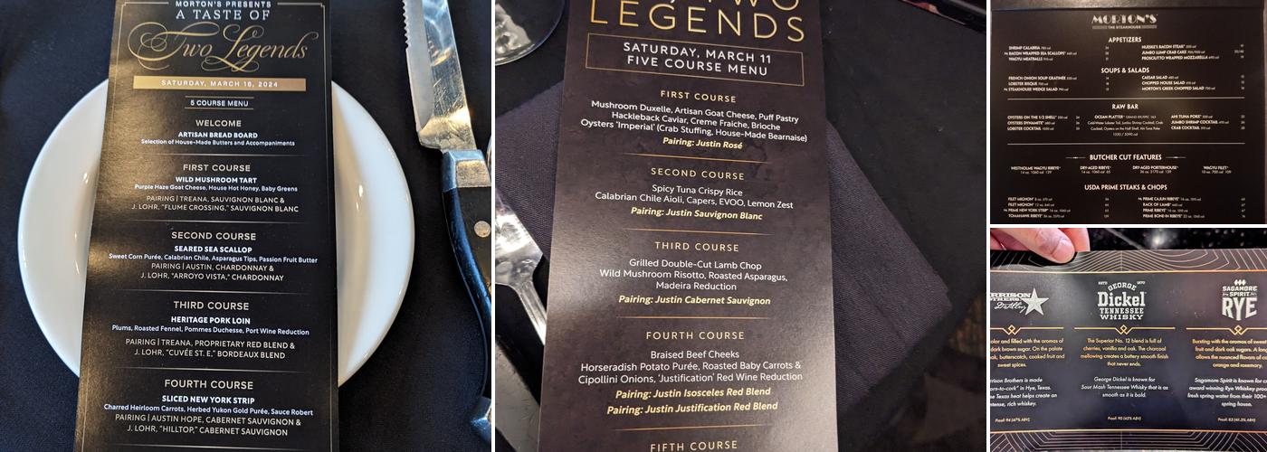 Morton's The Steakhouse Menu