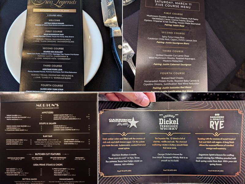 Morton's The Steakhouse Menu