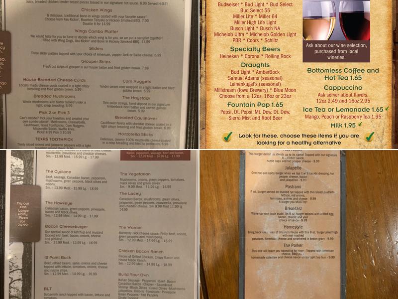 First St Grille Menu