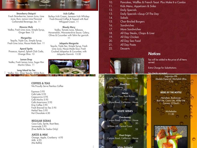 Elios Family Restaurant Menu
