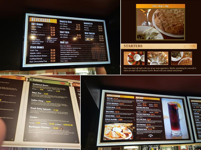 Skipolini's Pizza Menu