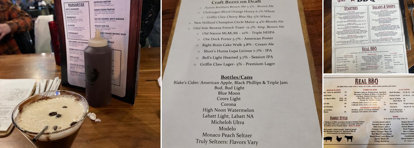 Lockhart's BBQ Menu