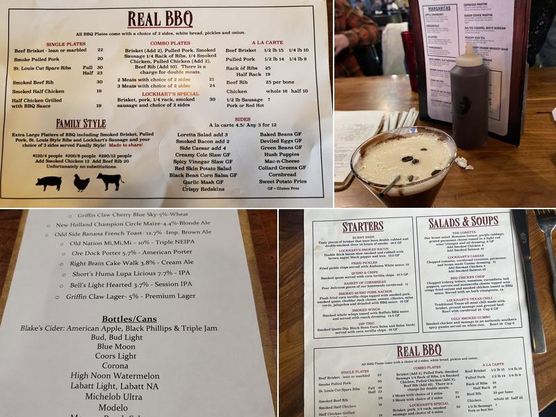 Lockhart's BBQ Menu