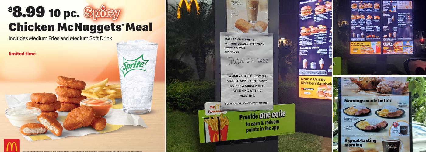 McDonald's Menu