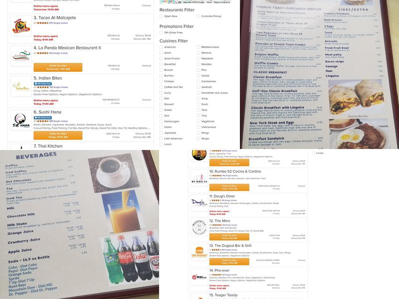 Big Daddy Ross's Cafe Menu