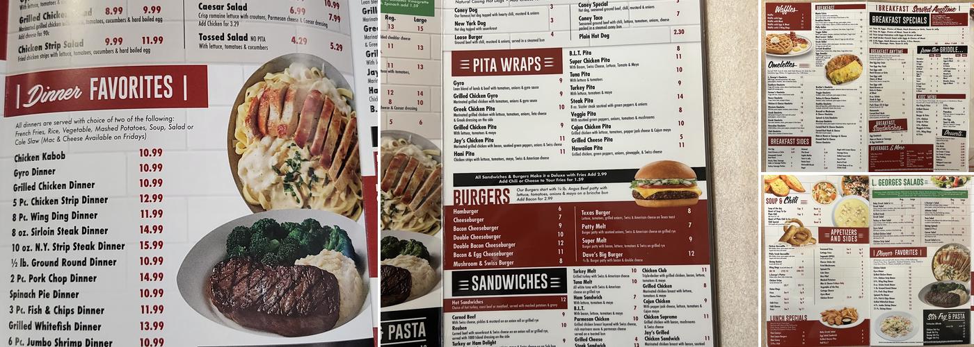 L Georges Coney Island Menu