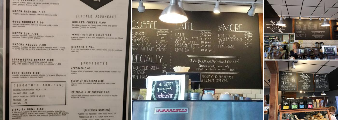 Journey Coffee Co. Menu
