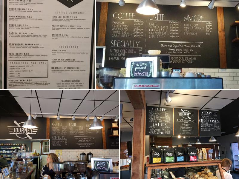 Journey Coffee Co. Menu