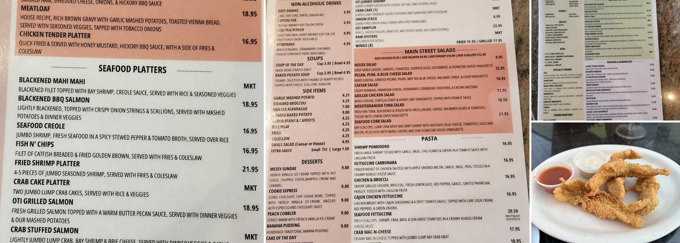 Olde Towne Inn Menu