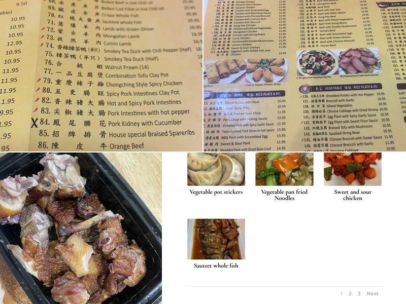 China Garden Restaurant Menu