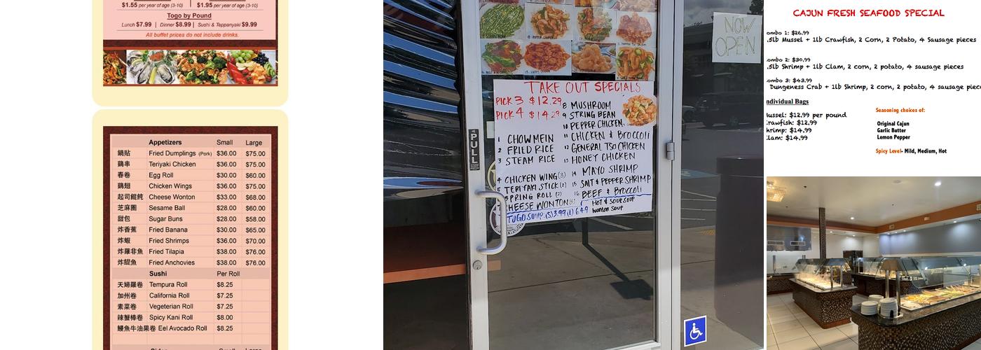 Lone Tree Buffet Menu