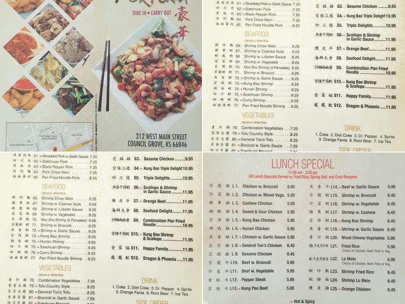 Grand Fortuna Menu