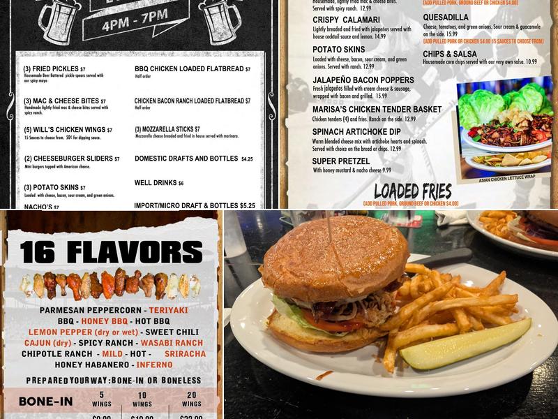 Tailgaters Sports Bar & Grill Menu
