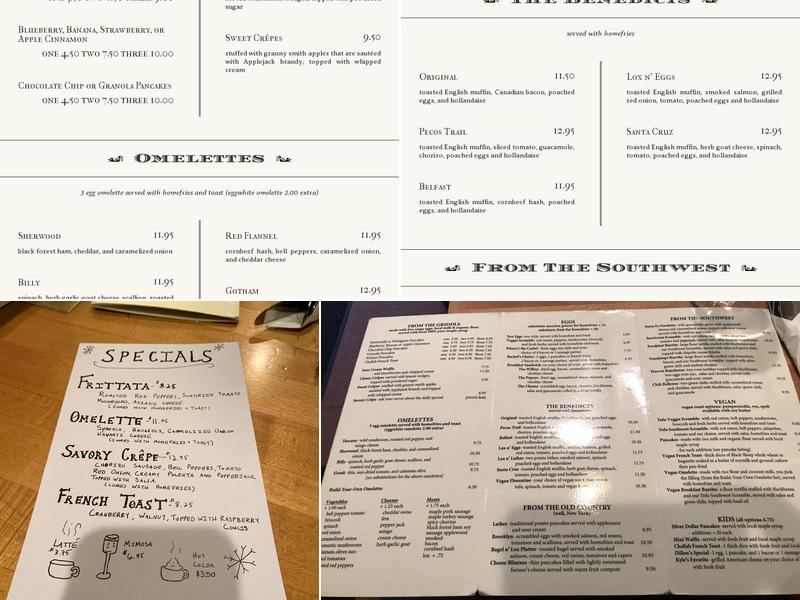 The Lone Wolf Menu