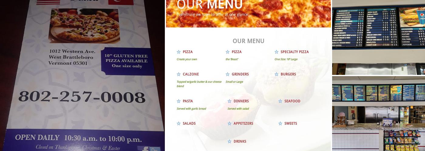 West Brattleboro Pizza Menu