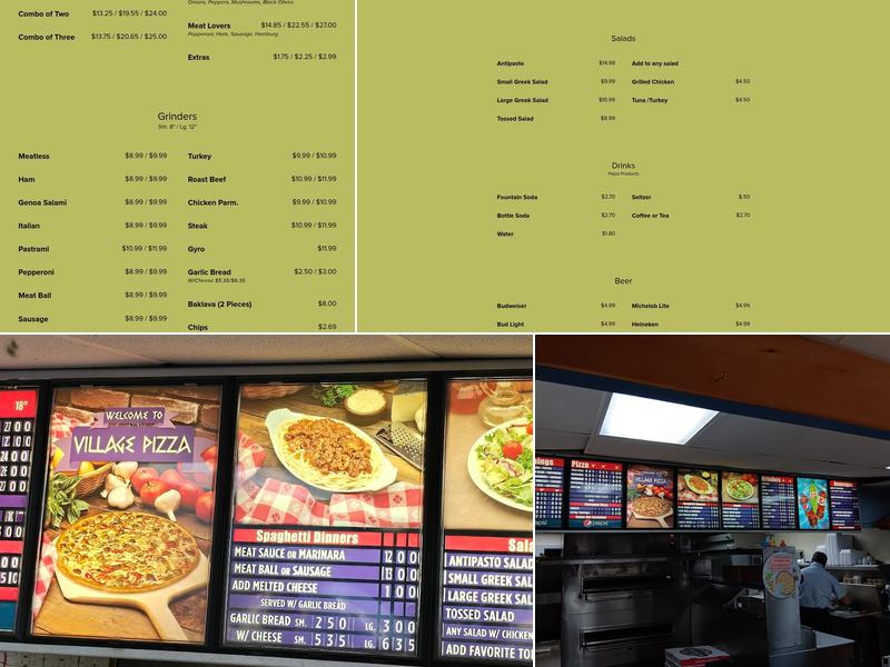 Brattleboro Village Pizza Menu