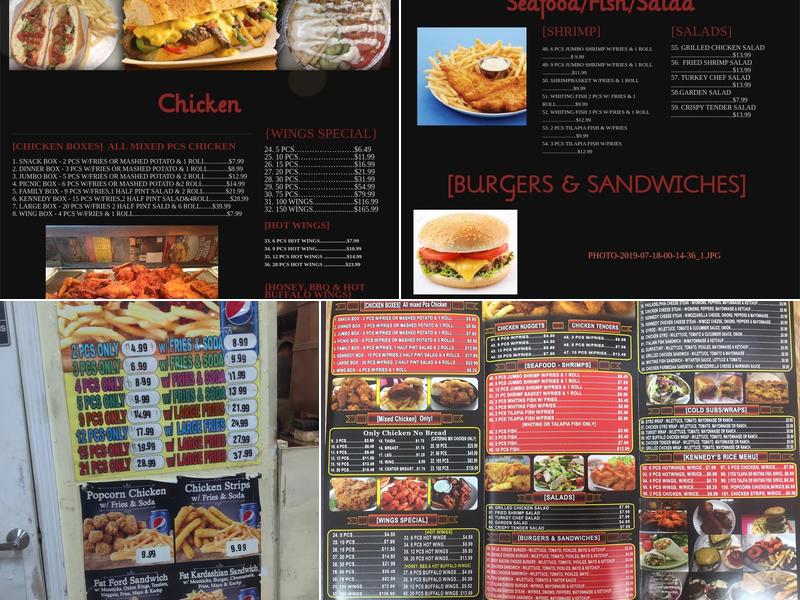 Kennedy Fried Chicken Halal Menu