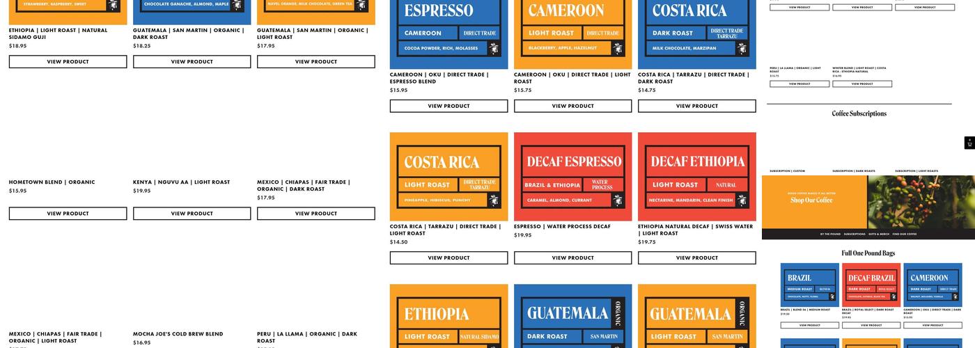 Mocha Joe's Cafe Menu