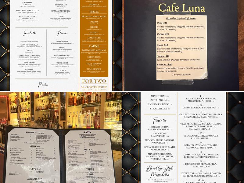 Cafe Luna Menu