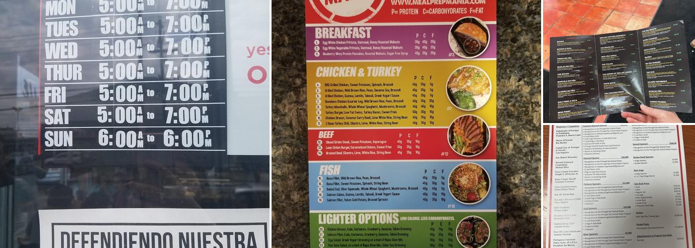 No Pão at Café Caffé- Chestnut Street Menu