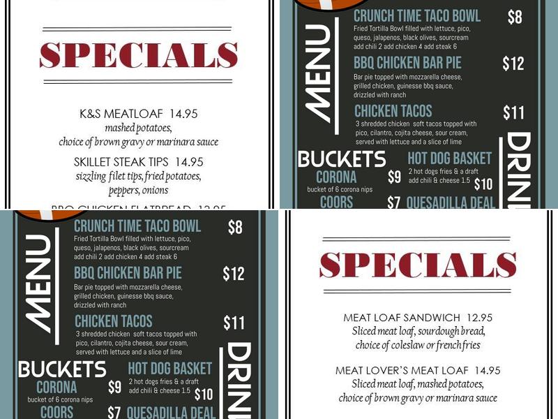 McLoone's Woodbridge Grille Menu