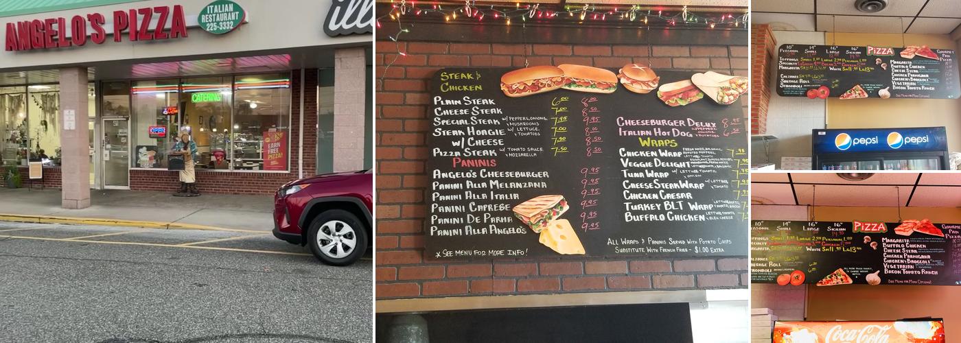 Angelo's Pizza Menu