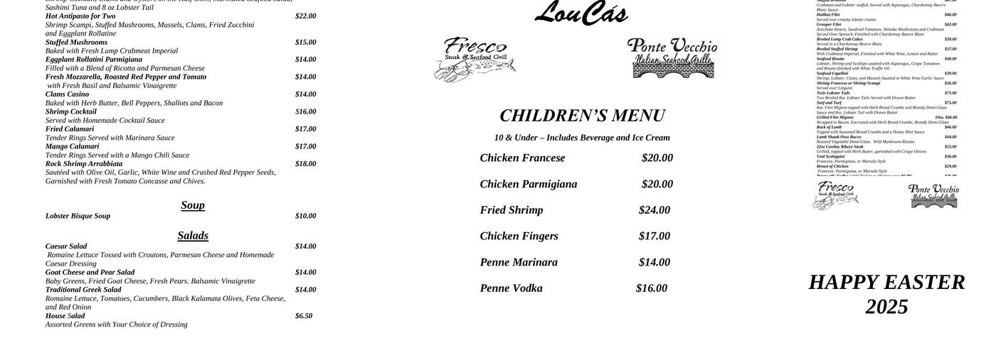 LouCas Menu