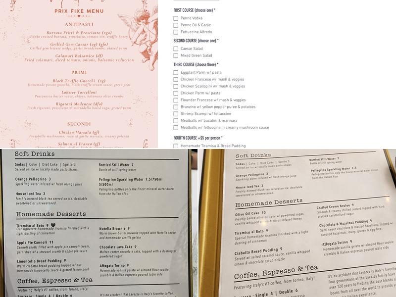 Torino Menu