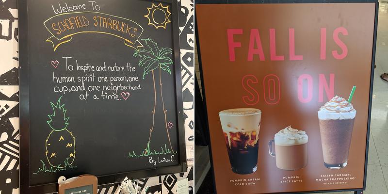 Starbucks Menu