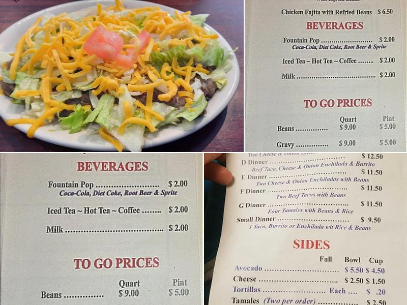 Oyé Amigos Menu