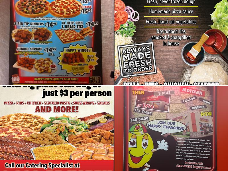 Happy's Pizza Menu