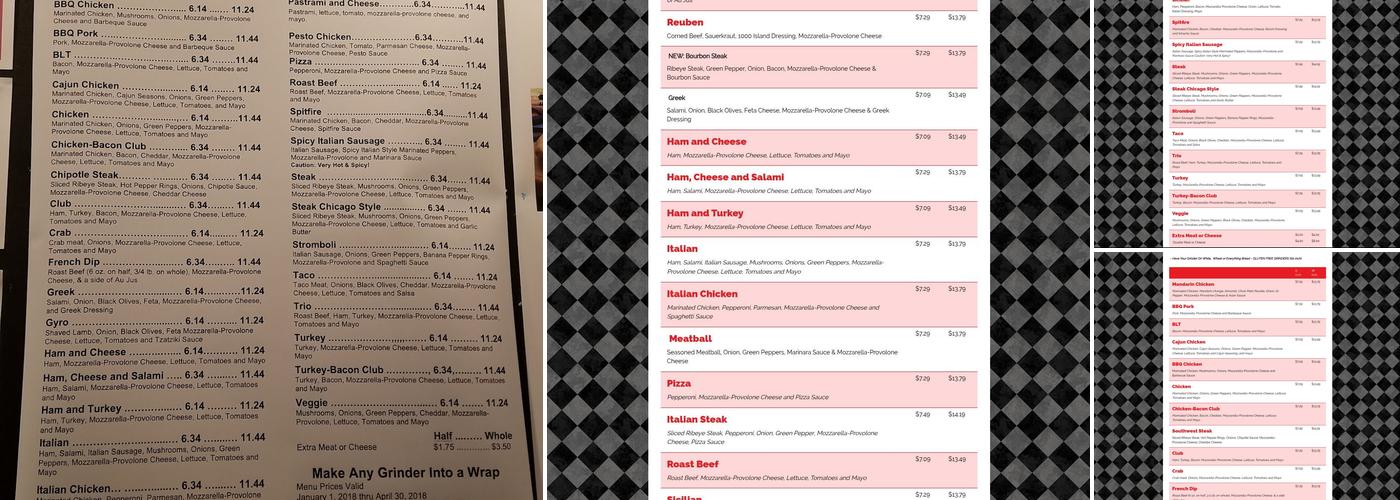 Mancino's Pizza & Grinders Menu