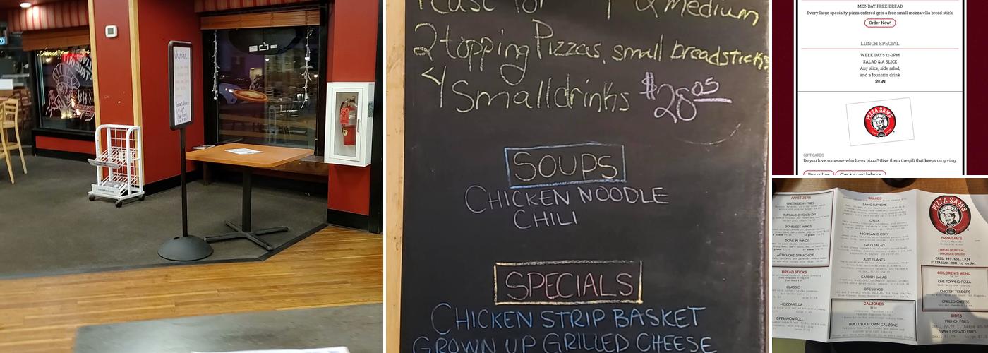 Pizza Sam's Midland Menu