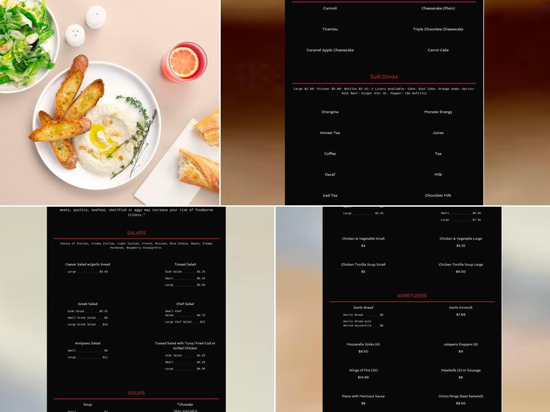 Manhattan Pizza Co Menu
