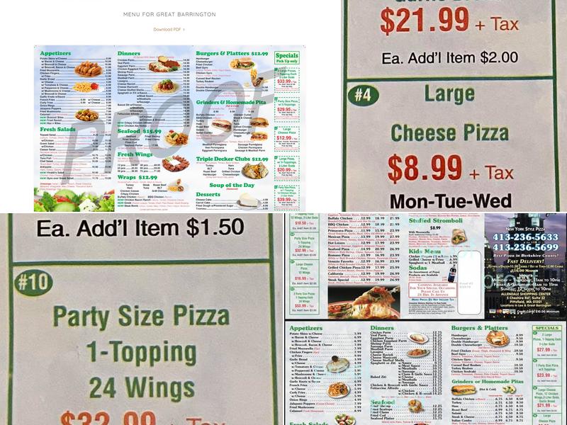 Vivaldi's Pizzeria Menu