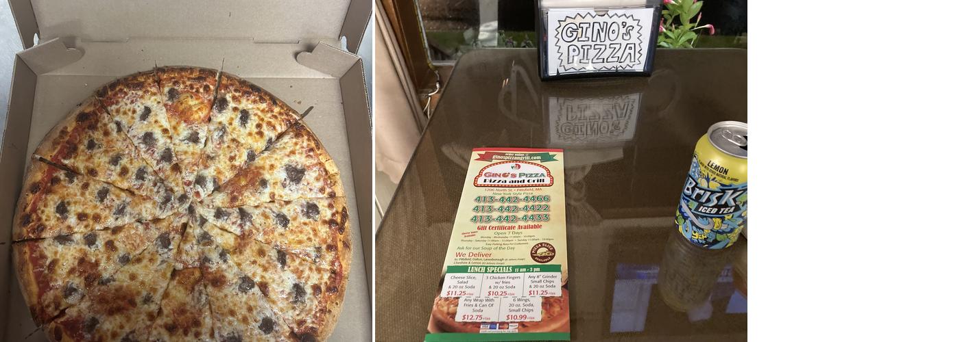 Gino's Pizza and Grill Menu